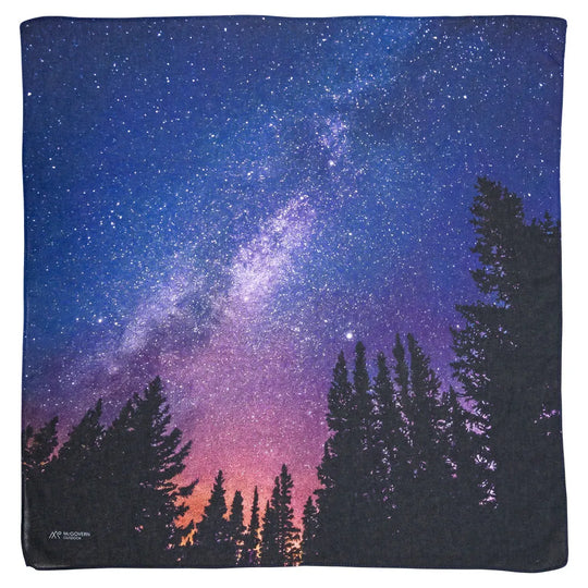 Night Sky Cotton Bandana Full Front View