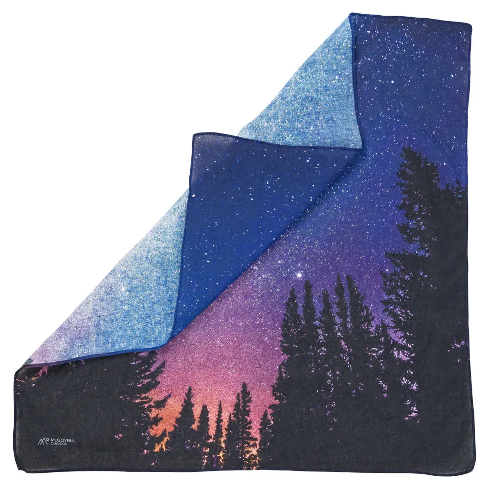 Night Sky Cotton Bandana Double Fold
