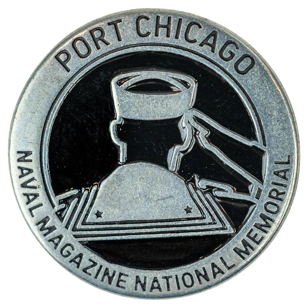 Port Chicago Naval Magazine National Memorial Collectible Token front on a white background
