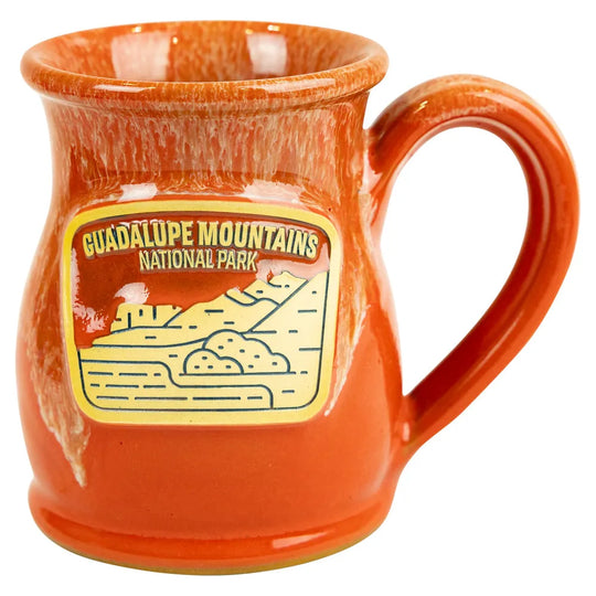 Guadalupe Mountains National Park Tall Belly Mug - Fell Logo on a white background