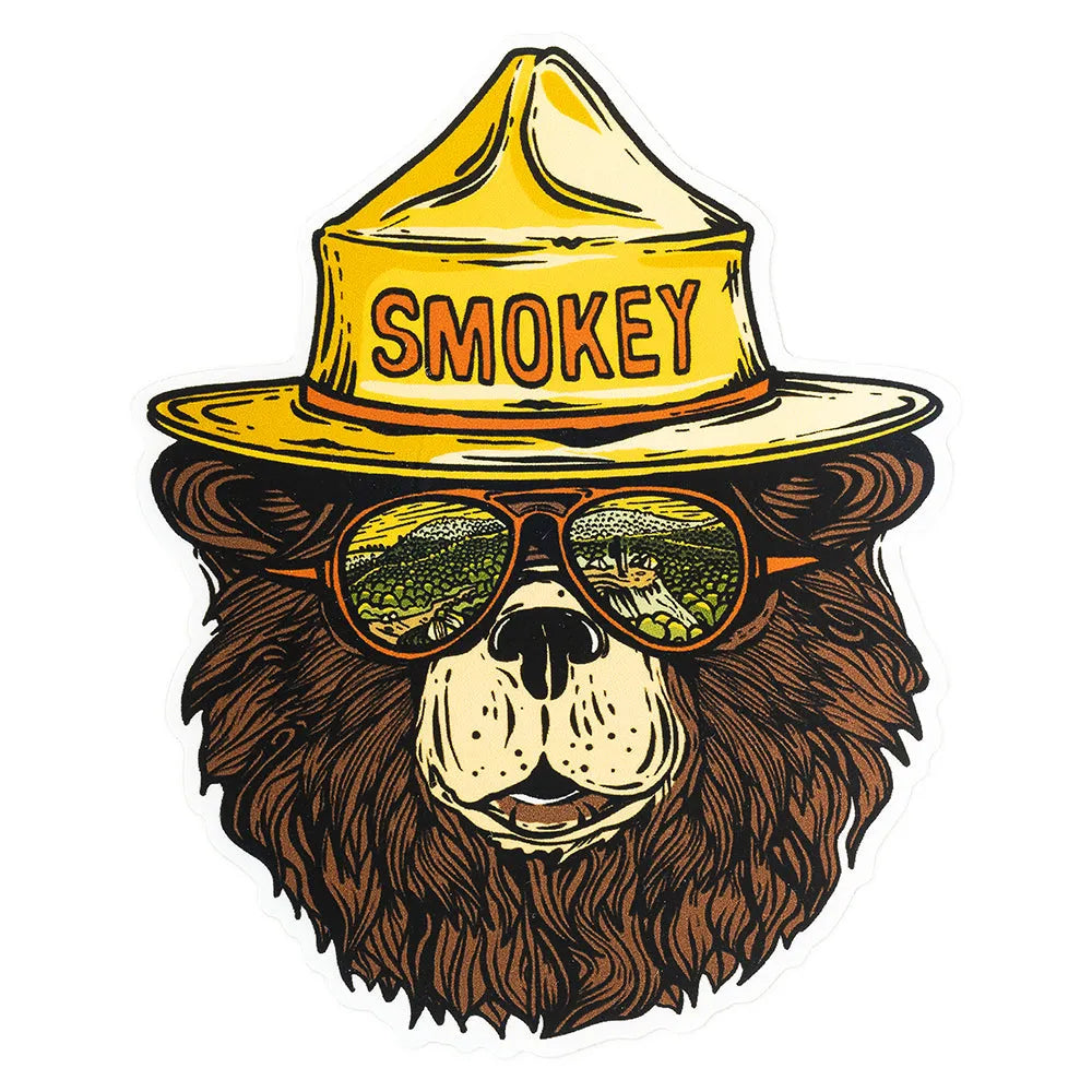 Smokey Bear Groovy Bear Sticker