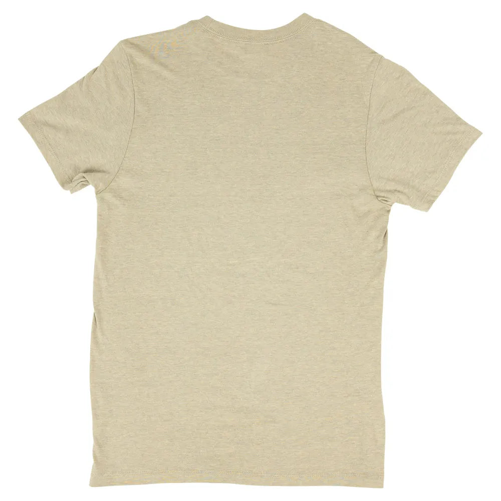 Beige t-shirt on a white background