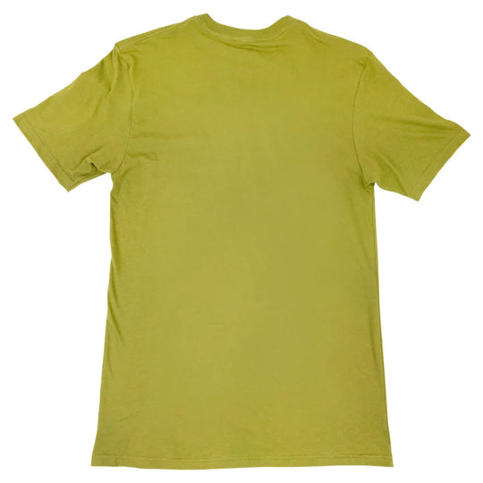 Green t-shirt on a white background