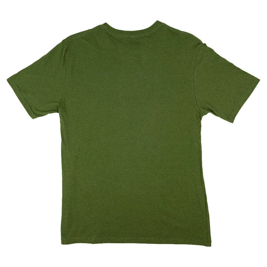 Green t-shirt on a white background