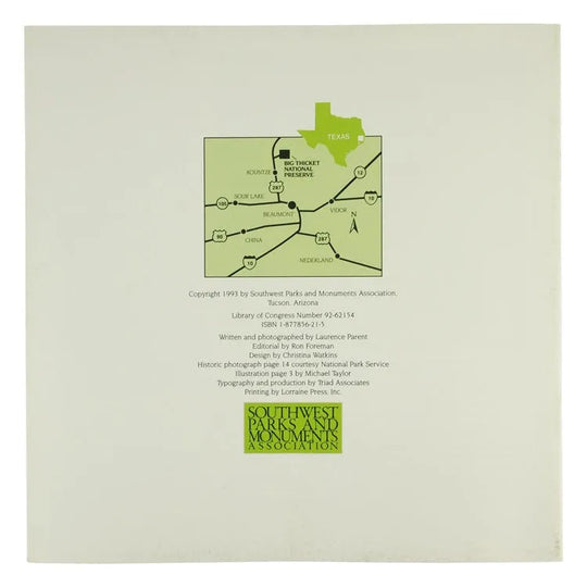 Big Thicket National Preserve Book Back Cover