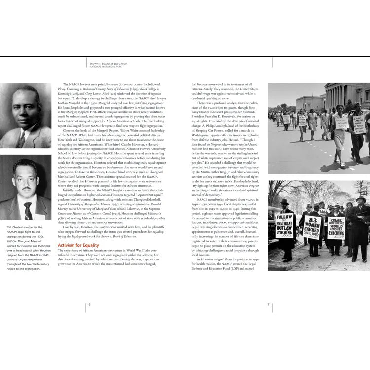 Brown v. Board of Education National Historic Site Book Interior Pages