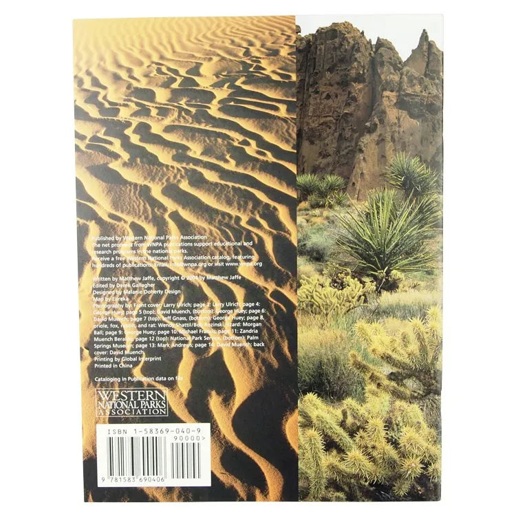 Mojave National Preserve Book Back Cover
