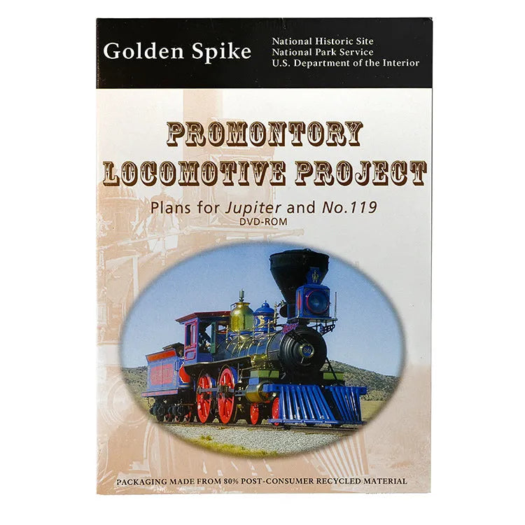 Golden Spike National Historical Park Promontory Locomotive Project DVD Case Front