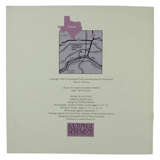 Chamizal National Memorial Book Back Cover