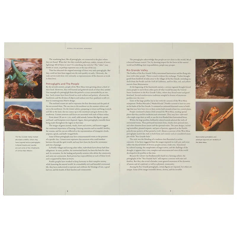 Petroglyph National Monument Book Interior Pages