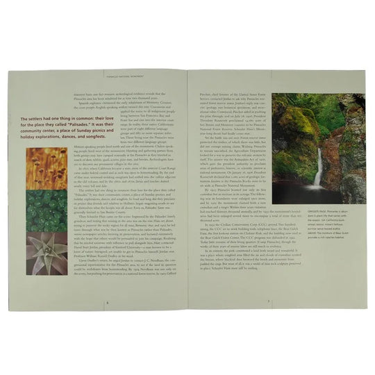 Pinnacles National Park Book Interior Pages