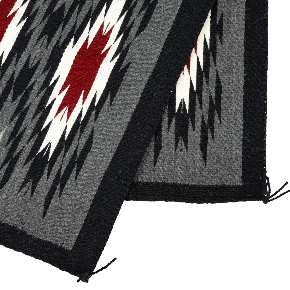 Corner detail of Vallero Star Navajo Rug by Stella Paul.