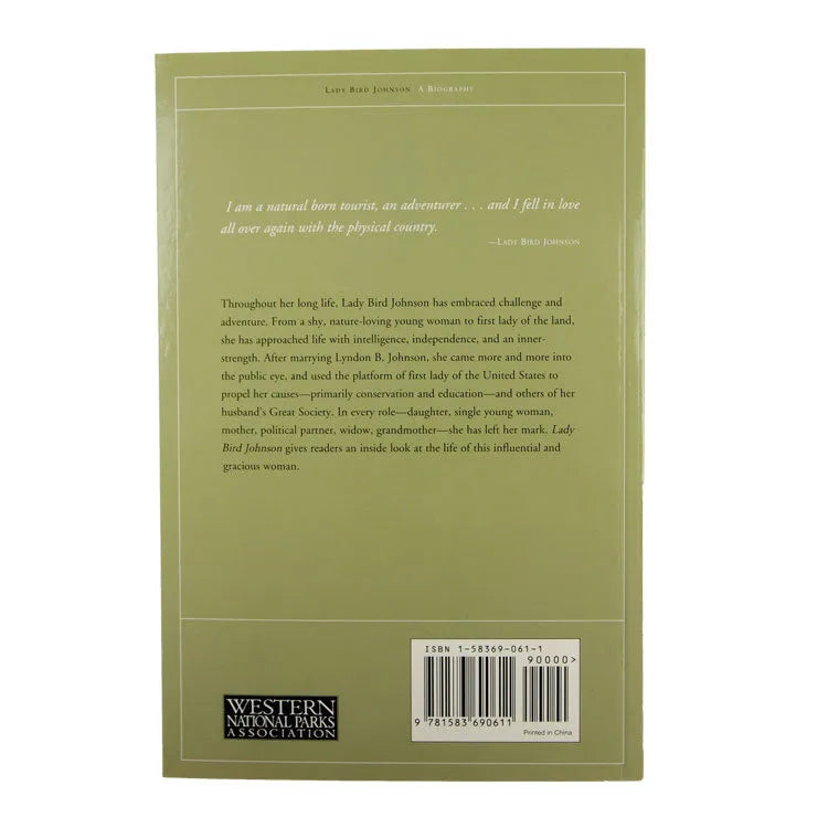 Biography of Lady Bird Johnson Back Cover