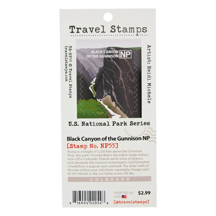 Black Canyon of the Gunnison National Park Travel Stamp