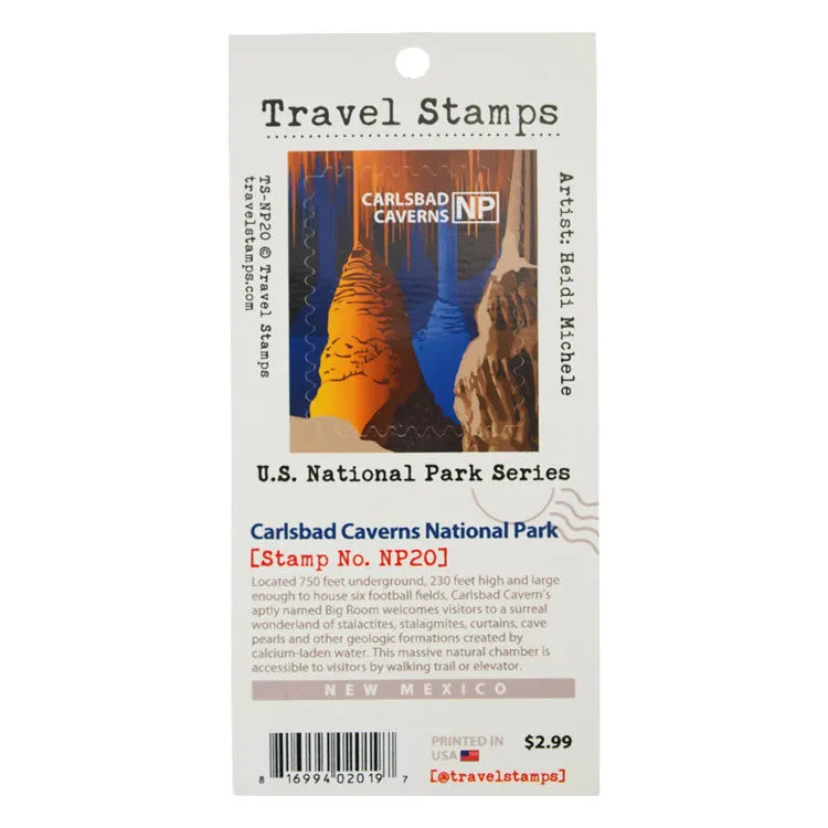 Carlsbad Caverns National Park Travel Stamp