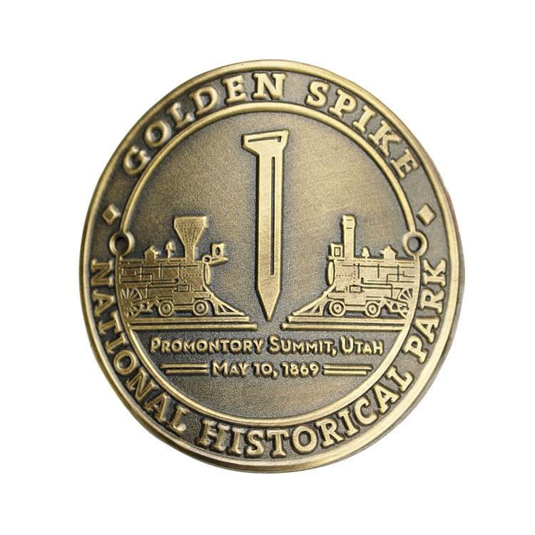 Golden Spike National Hist. Park Hiking Stick Medallion - Round Logo