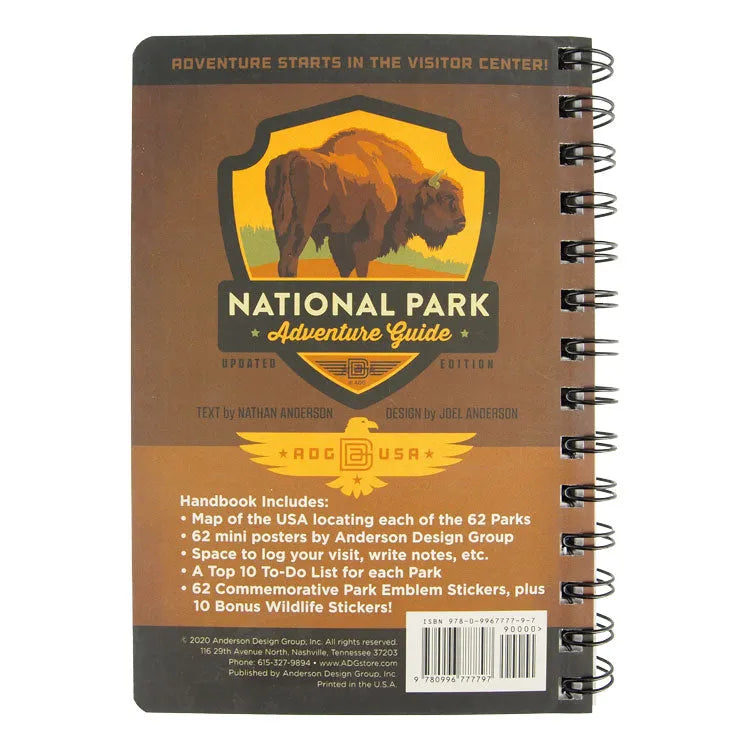National Park Adventure Guide from the Anderson Design Group back cover