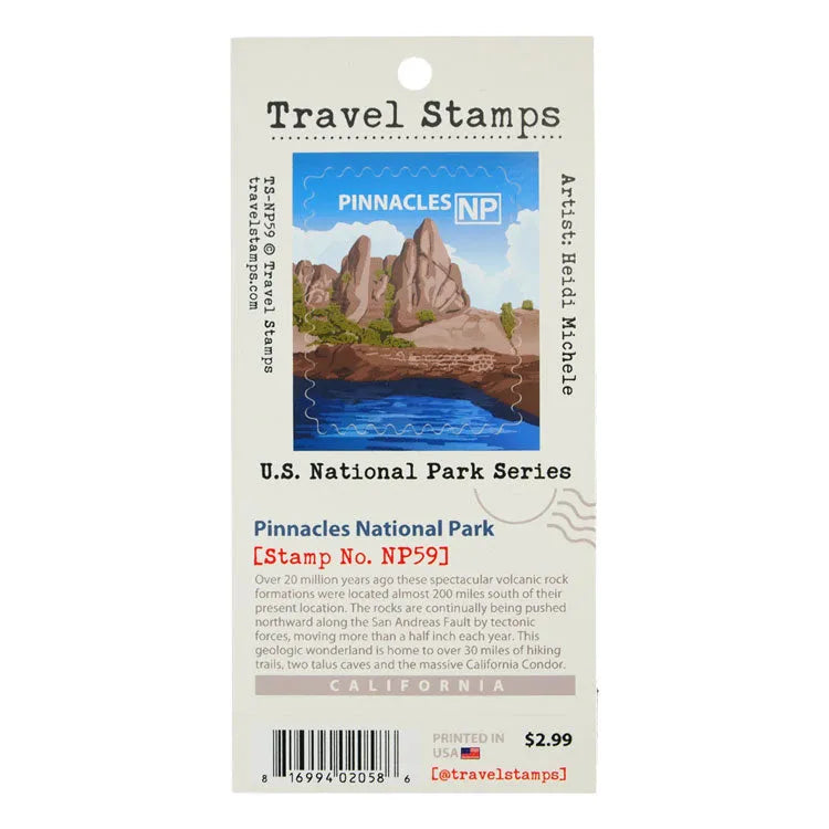 Pinnacles National Park Travel Stamp
