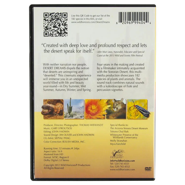 Desert Dreams DVD package back