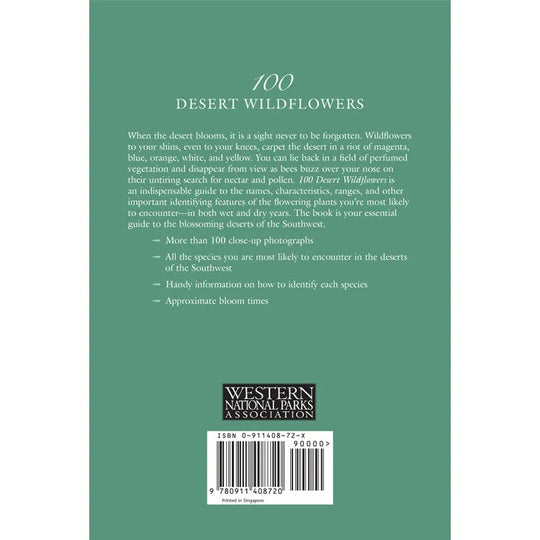 100 Desert Wildflowers Back Cover