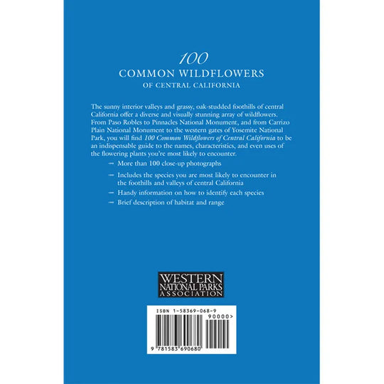 100 Common Wildflowers of Central California Back Cover