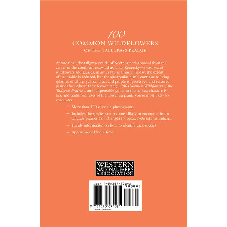 100 Common Wildflowers of the Tallgrass Prairie Back Cover