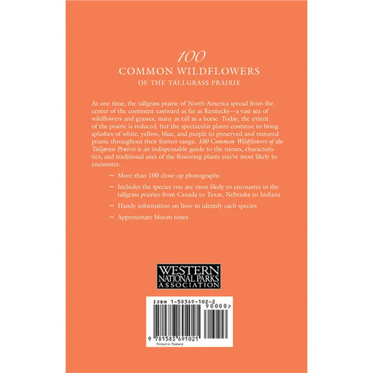 100 Common Wildflowers of the Tallgrass Prairie Back Cover