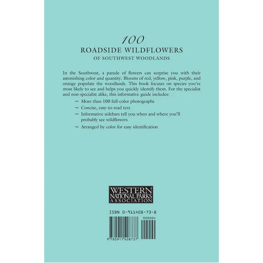 100 Roadside Wildflowers of the Southwest Woodlands Back Cover