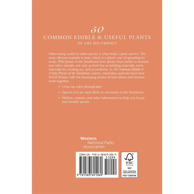 50 Common Edible & Useful Plants of the Southwest Back Cover