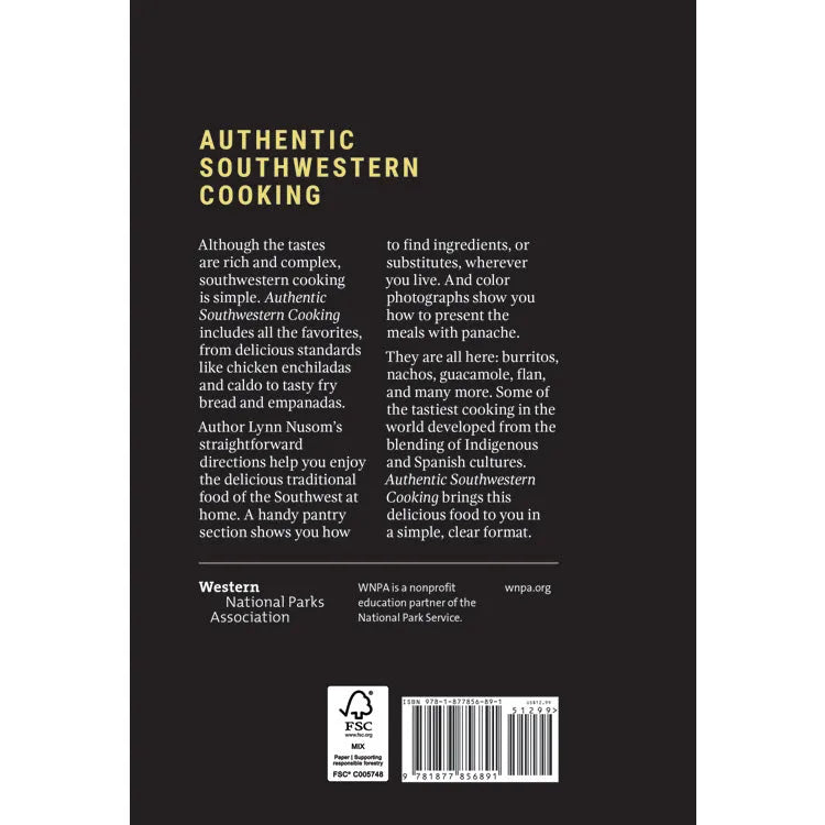 Authentic Southwestern Cooking Back Cover
