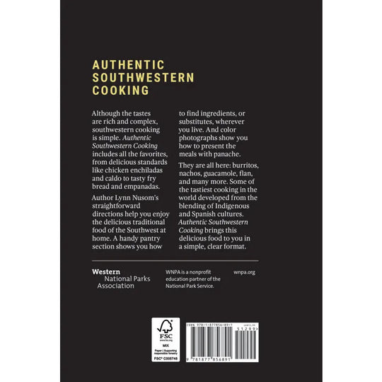 Authentic Southwestern Cooking Back Cover