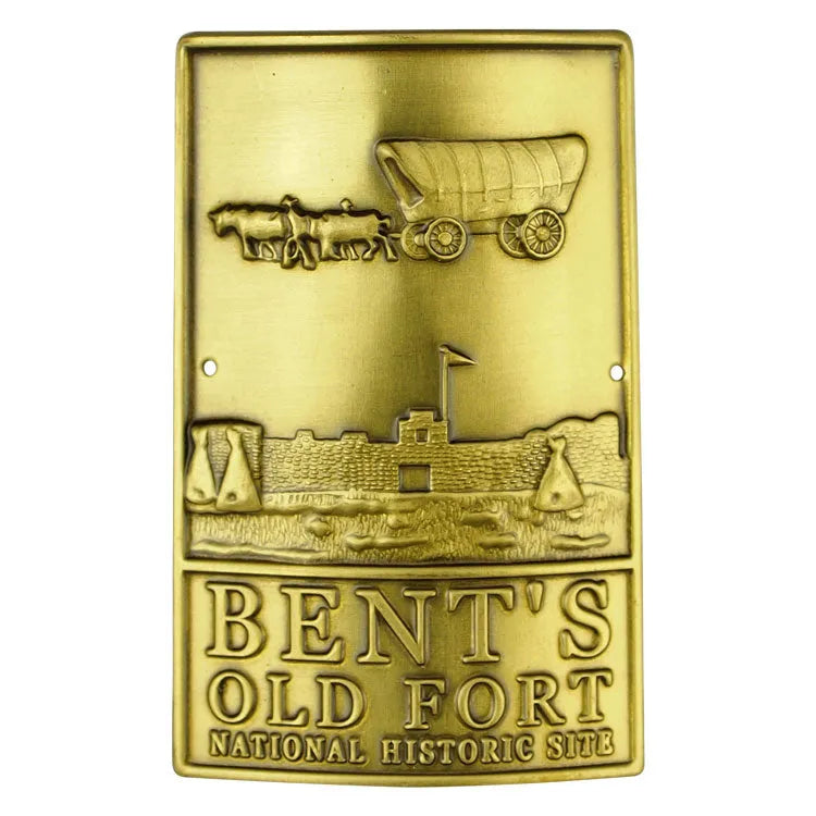 Bent's Old Fort National Hist. Site Hiking Stick Medallion - Logo