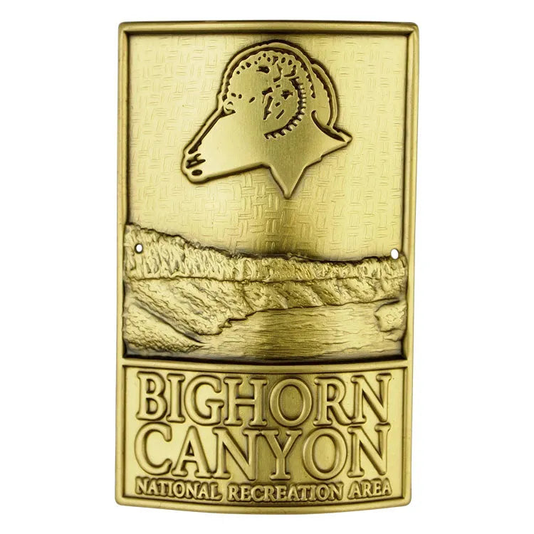 Bighorn Canyon National Rec. Area Hiking Stick Medallion - Logo
