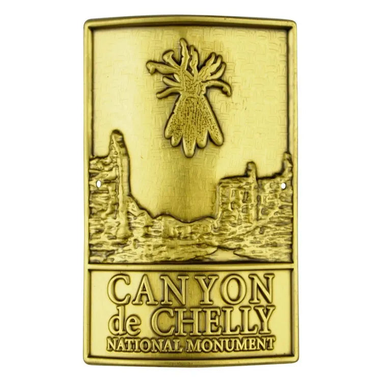 Canyon de Chelly National Monument Hiking Stick Medallion - Logo