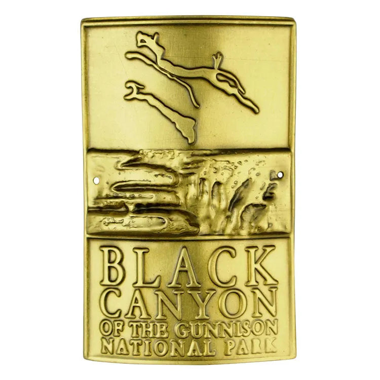 Black Canyon of the Gunnison National Park Hiking Stick Medallion - Logo