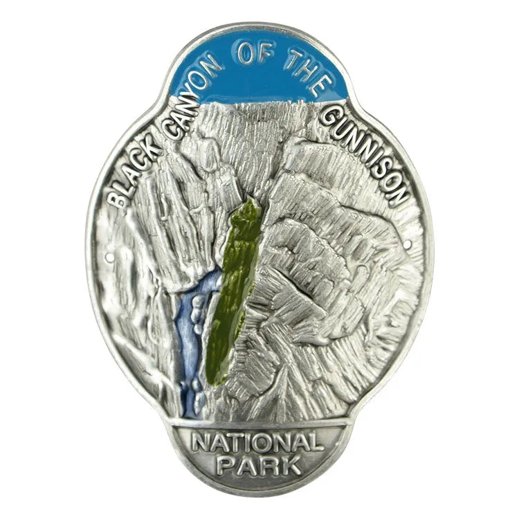 Black Canyon of the Gunnison National Park Hiking Stick Medallion - Color