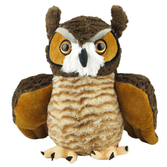 Great Horned Owl Plush Toy - 12 Inch