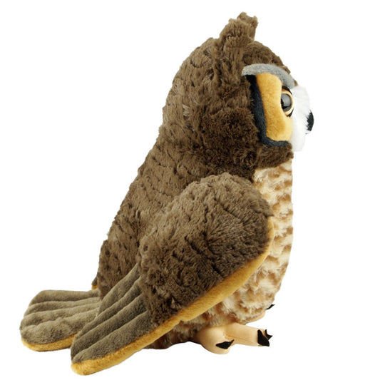 Great Horned Owl Plush Toy - 12 Inch