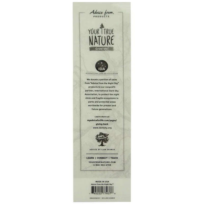 Advice from the Night Sky Bookmark Back