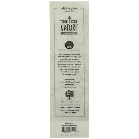Advice from the Night Sky Bookmark Back