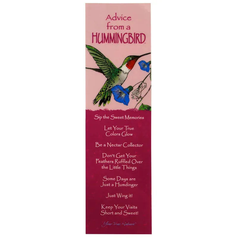 Advice from a Hummingbird Bookmark