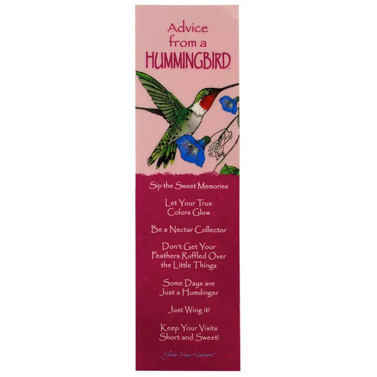 Advice from a Hummingbird Bookmark