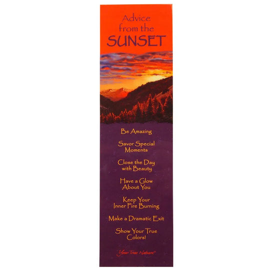 Advice from the Sunset Bookmark Front
