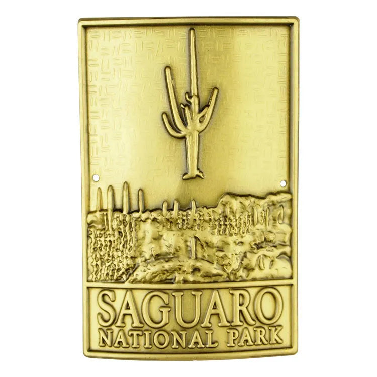 Saguaro National Park Hiking Stick Medallion - Logo