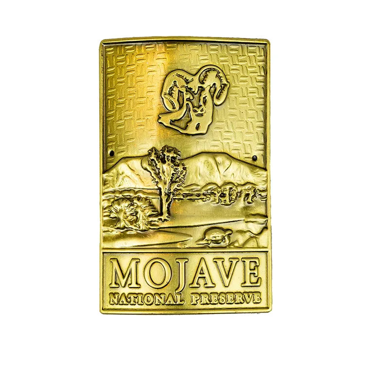 Mojave National Preserve Hiking Stick Medallion - Logo