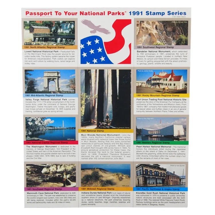 1991 Passport To Your National Parks® Stamp Set