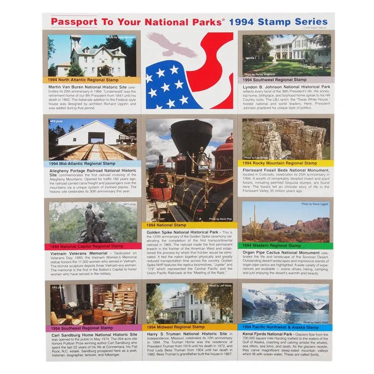1994 Passport To Your National Parks® Stamp Set