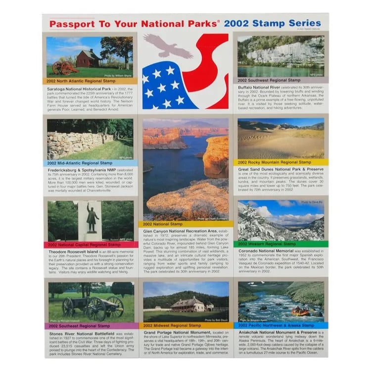2002 Passport To Your National Parks® Stamp Set