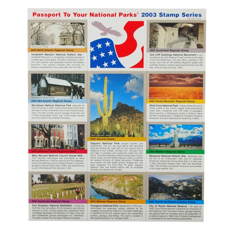 2003 Passport To Your National Parks® Stamp Set