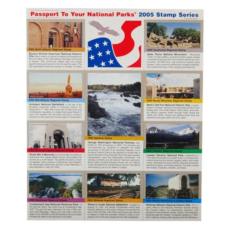 2005 Passport To Your National Parks® Stamp Set